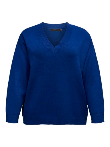 Pulls blauw VERO MODA Curve