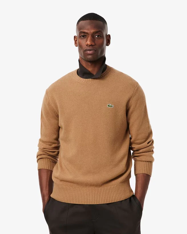 Pulls bruin Lacoste