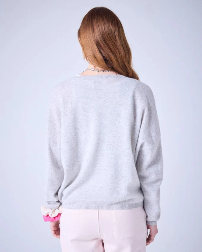 Pulls grijs Absolut cashmere. - Image 3