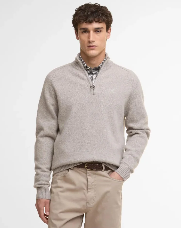 Pulls grijs Barbour