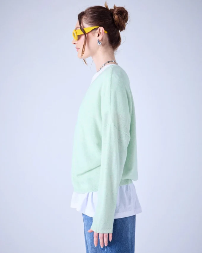 Pulls groen Absolut cashmere. - Image 3