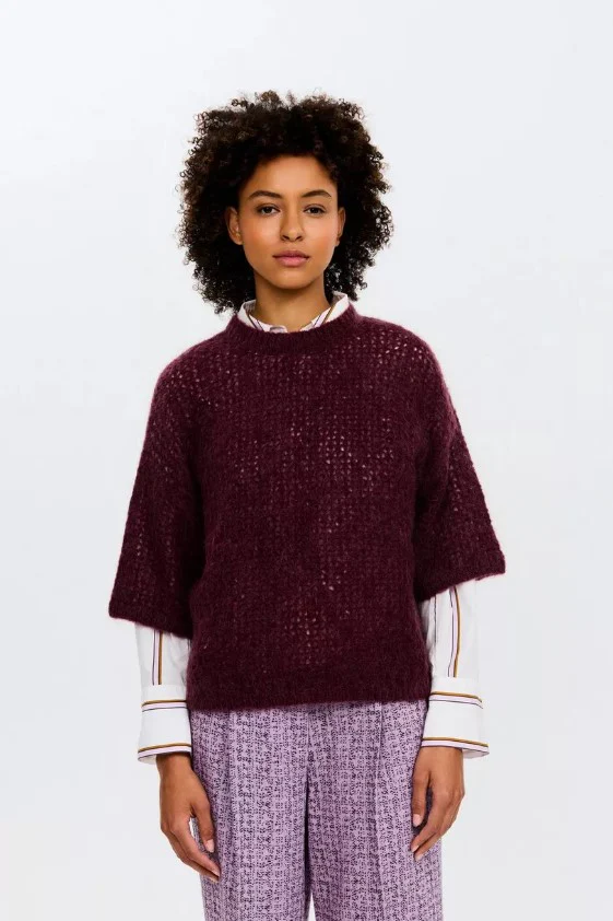 Pulls bordeaux CKS