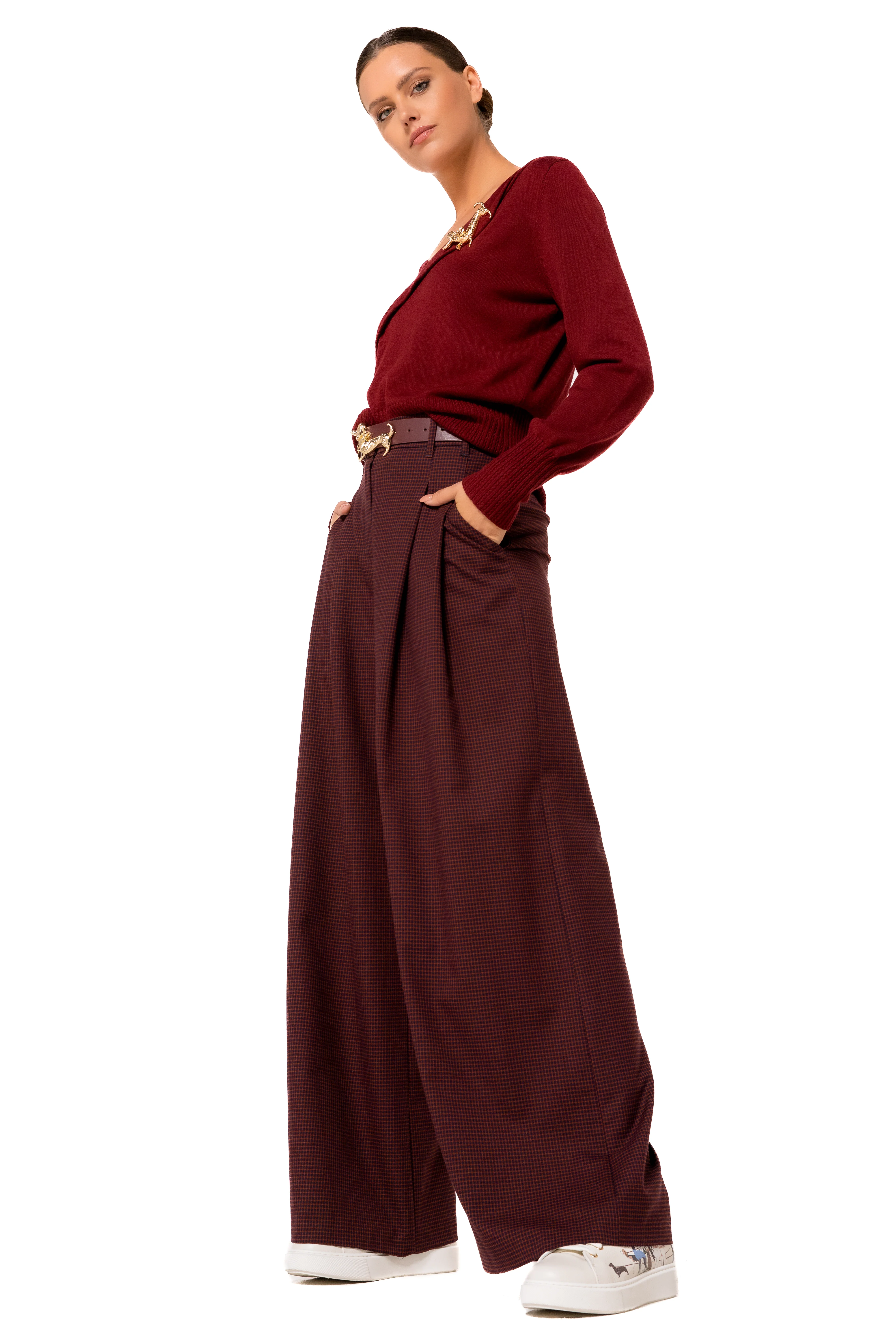Pulls bordeaux Caroline Biss - Image 3