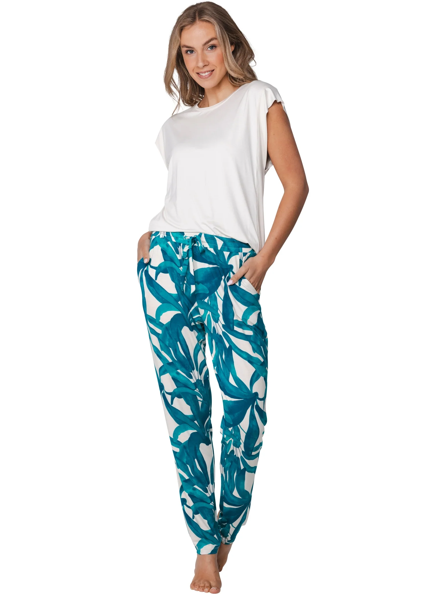 Pyjama's blauw Pastunette
