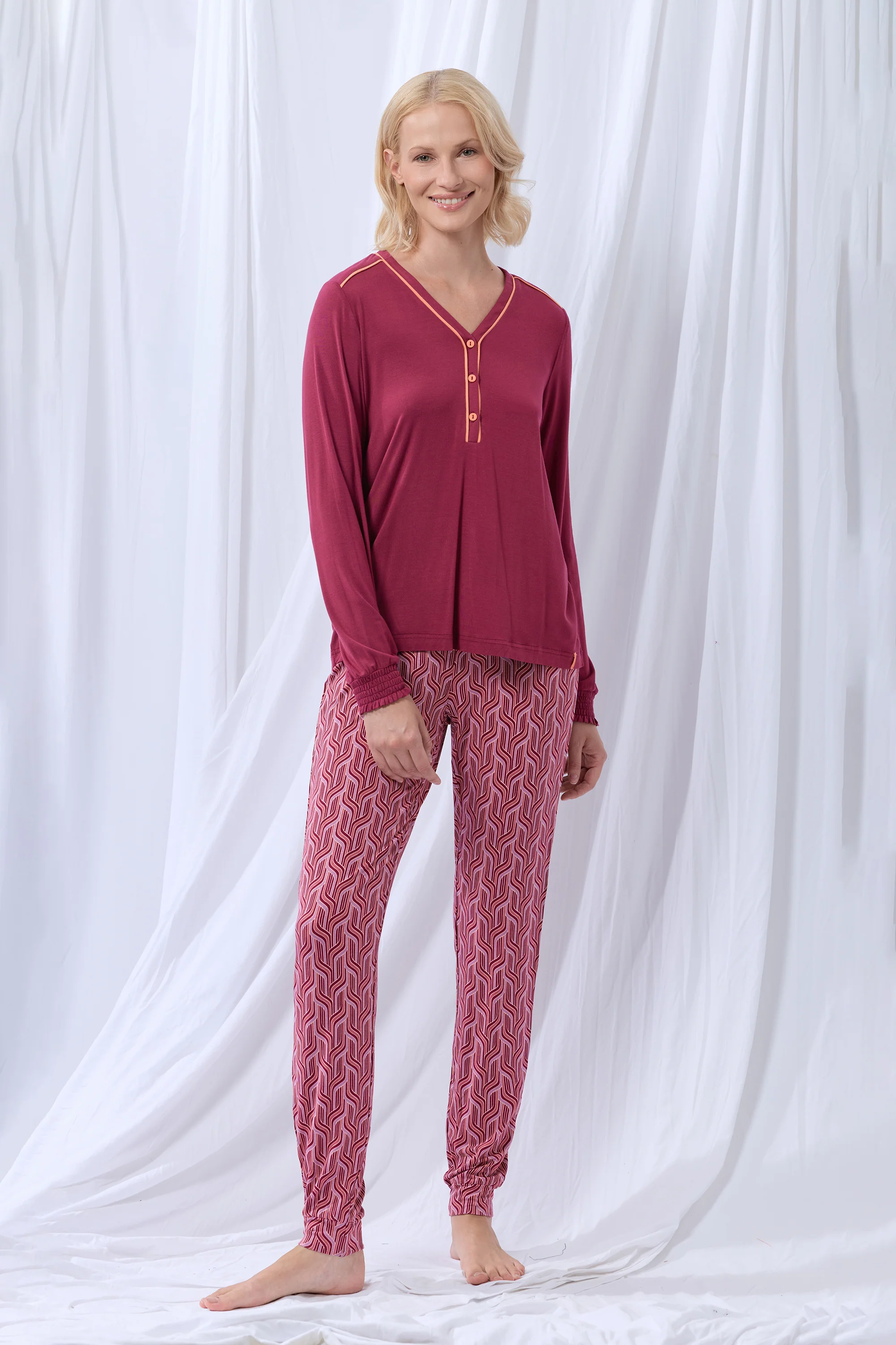 Pyjama's bordeaux Lordsxlilies