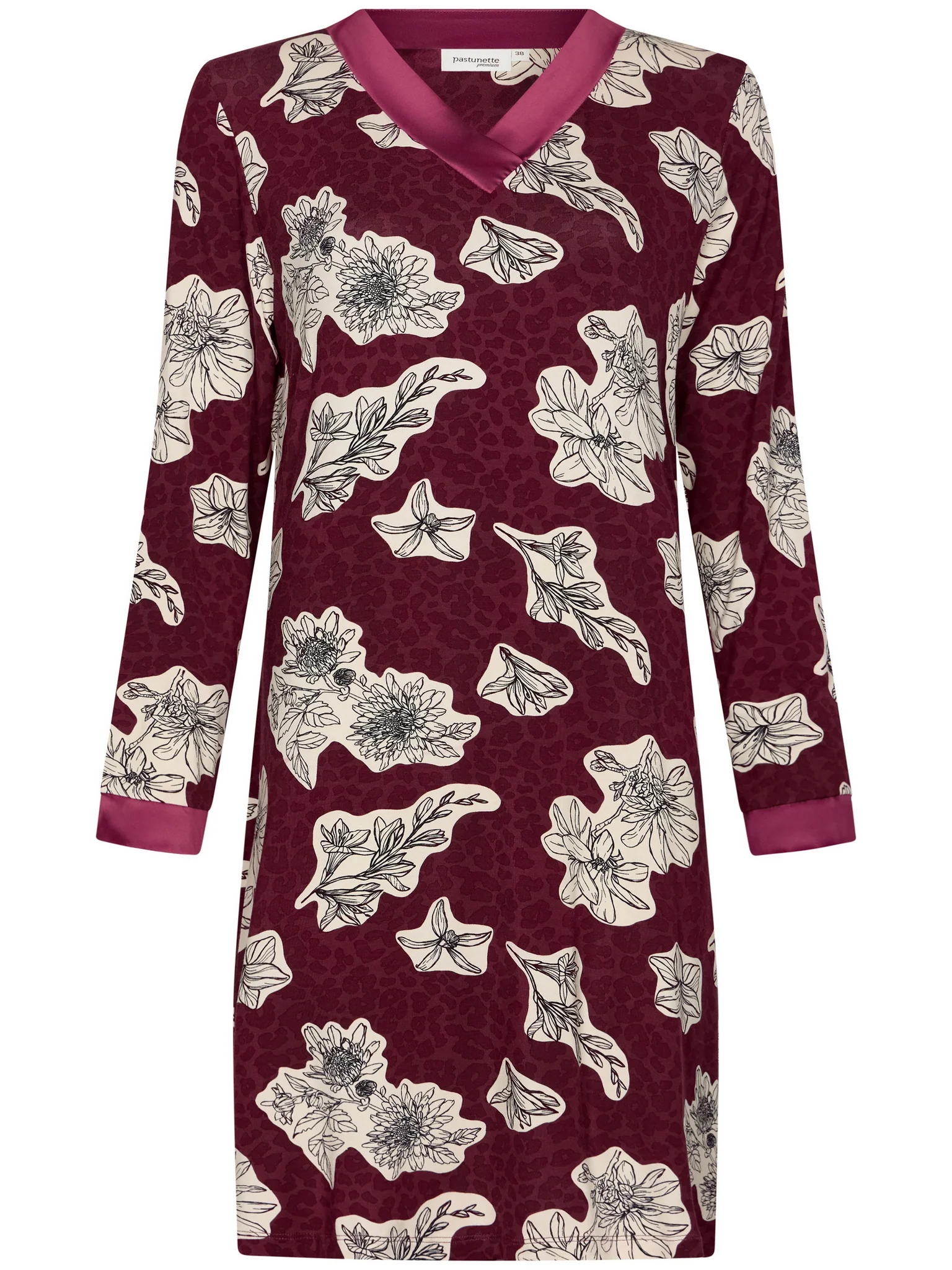 Pyjama's bordeaux Pastunette - Image 2