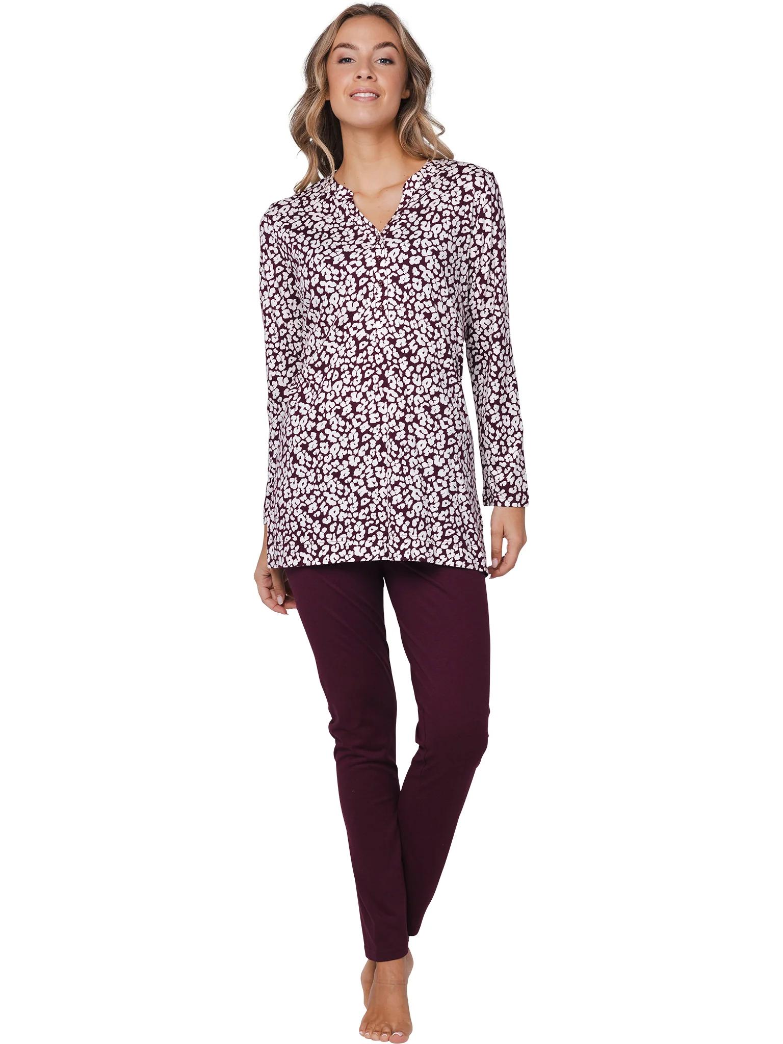 Pyjama's bordeaux Pastunette