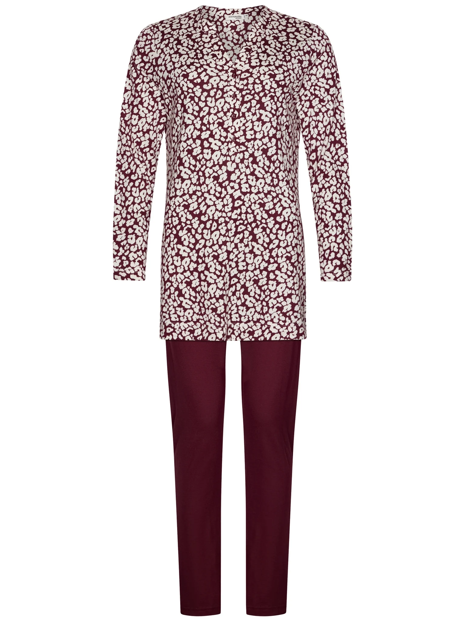 Pyjama's bordeaux Pastunette - Image 2