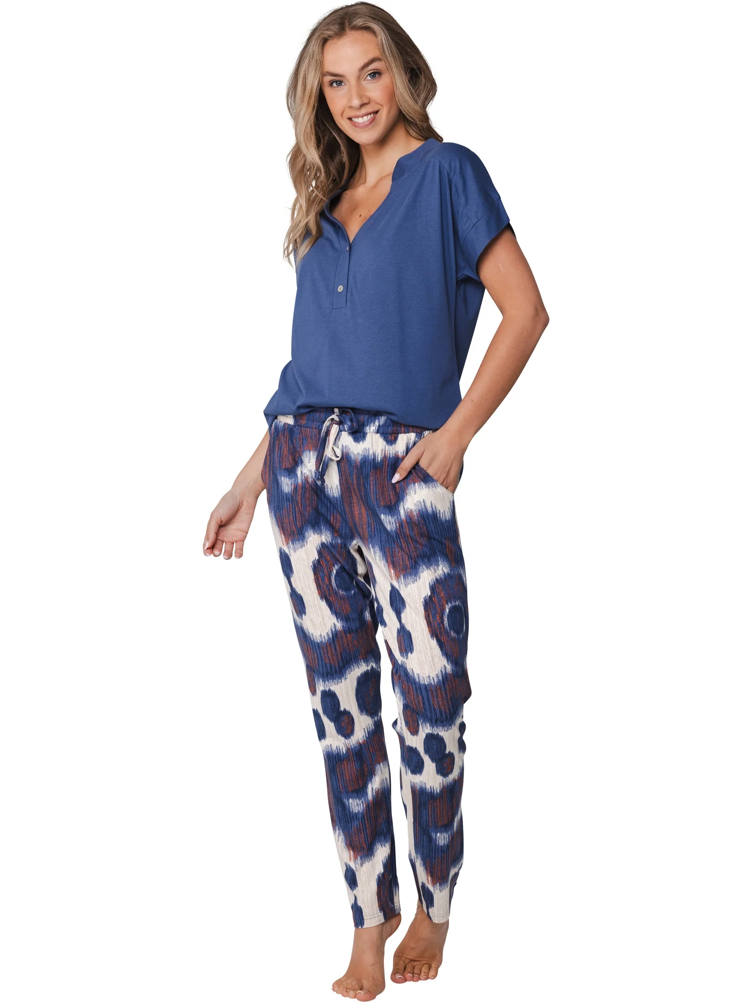 Pyjama's navy Pastunette