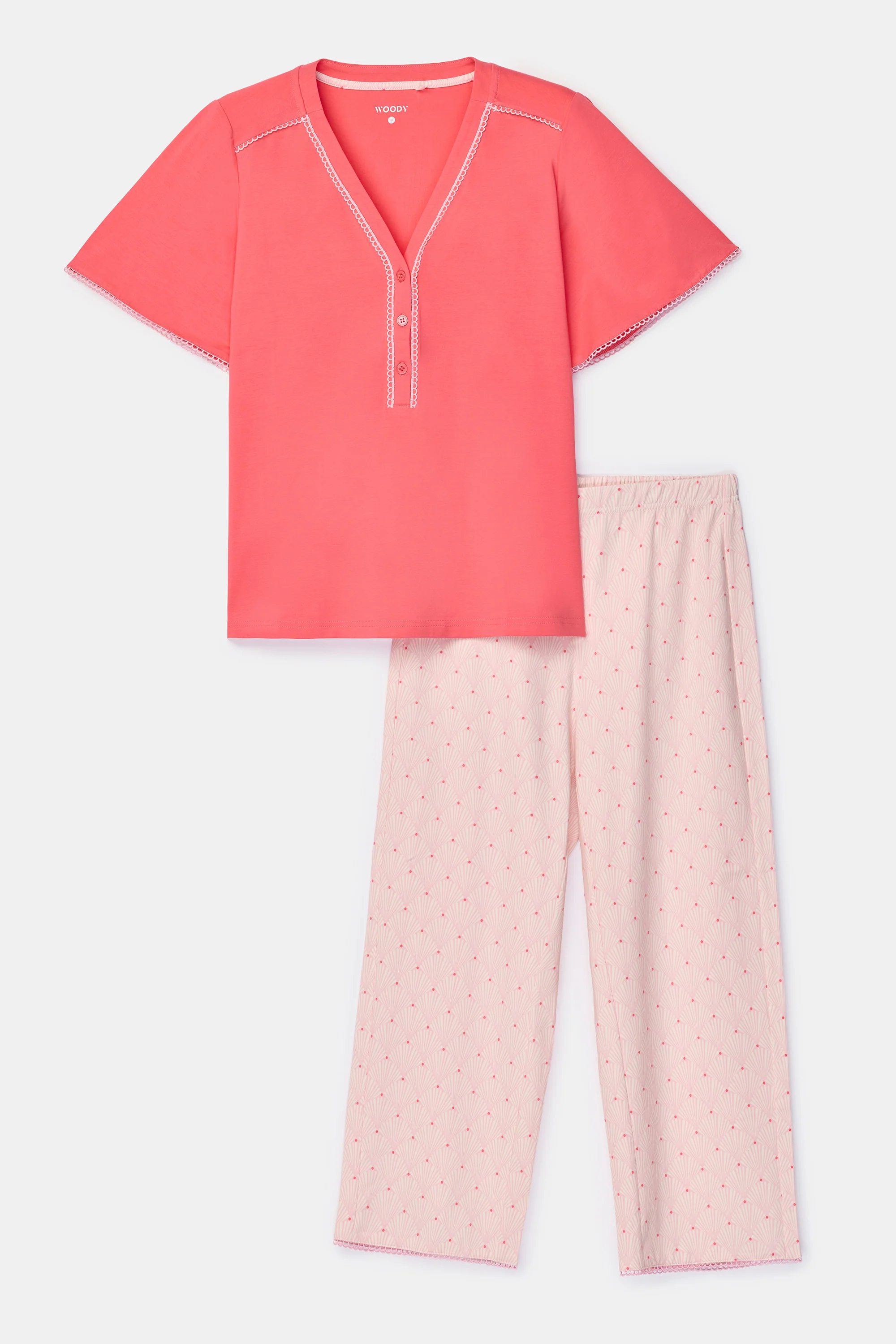 Pyjama's roze Woody