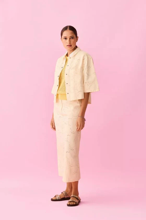 Rokken beige CKS