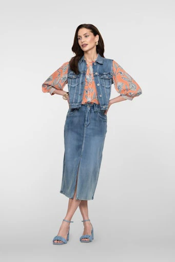 Rokken blauw Geisha