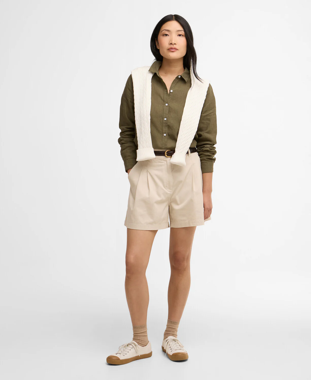 Shorten bruin Barbour