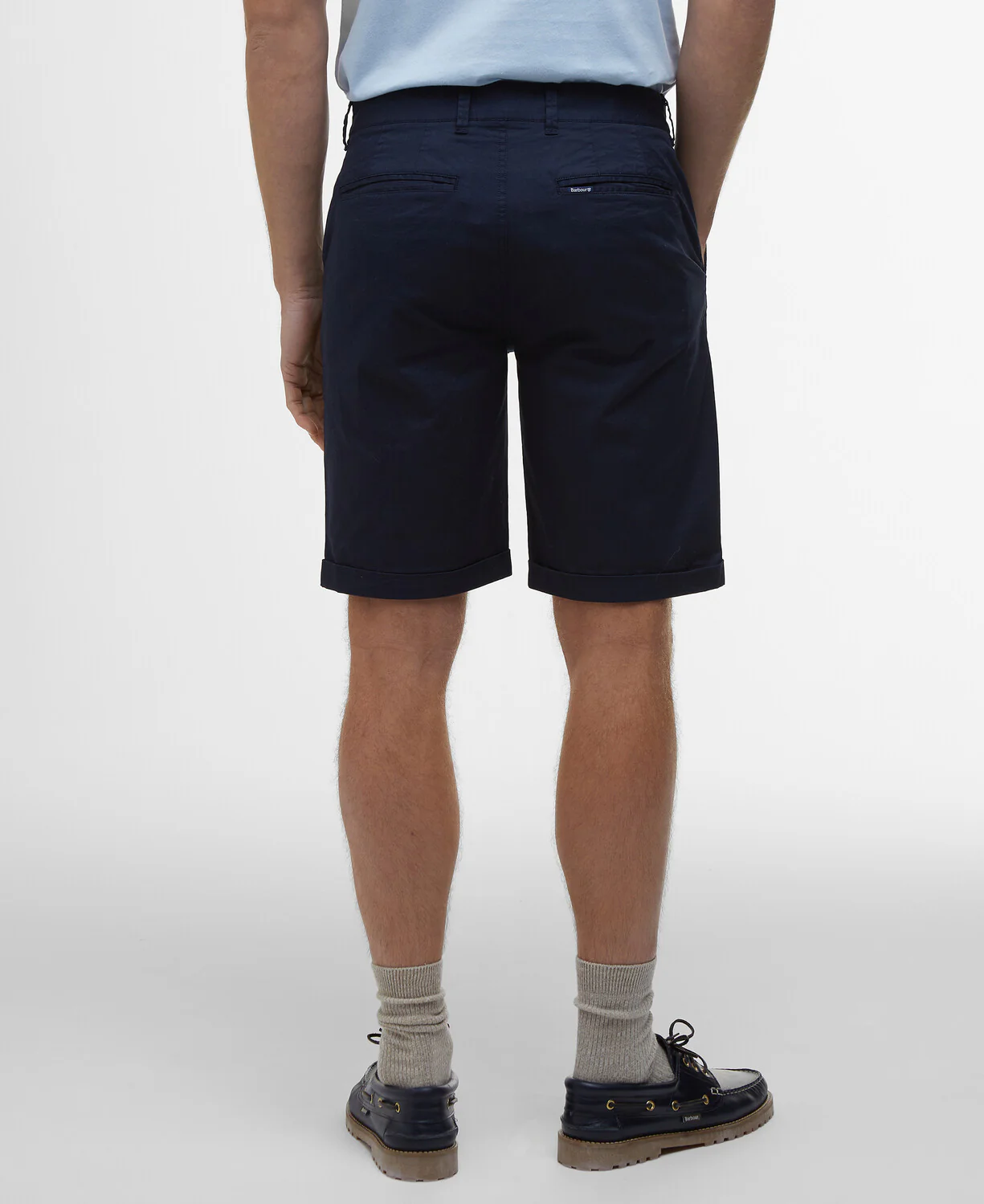 Shorten navy Barbour - Image 5