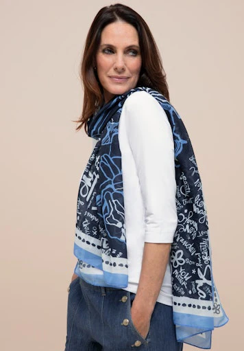 Sjaals blauw Bianca
