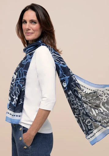 Sjaals blauw Bianca - Image 2