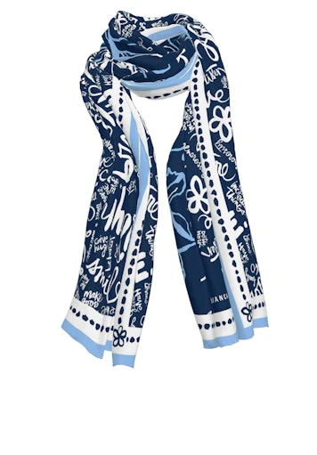 Sjaals blauw Bianca - Image 3