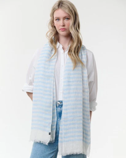 Sjaals blauw Fraas - Image 4