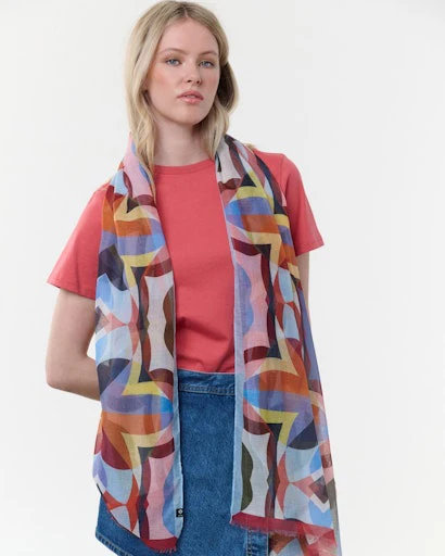 Sjaals blauw Fraas - Image 4