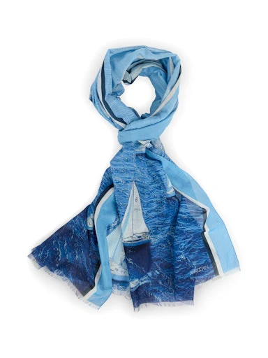 Sjaals blauw Marc Cain Sports