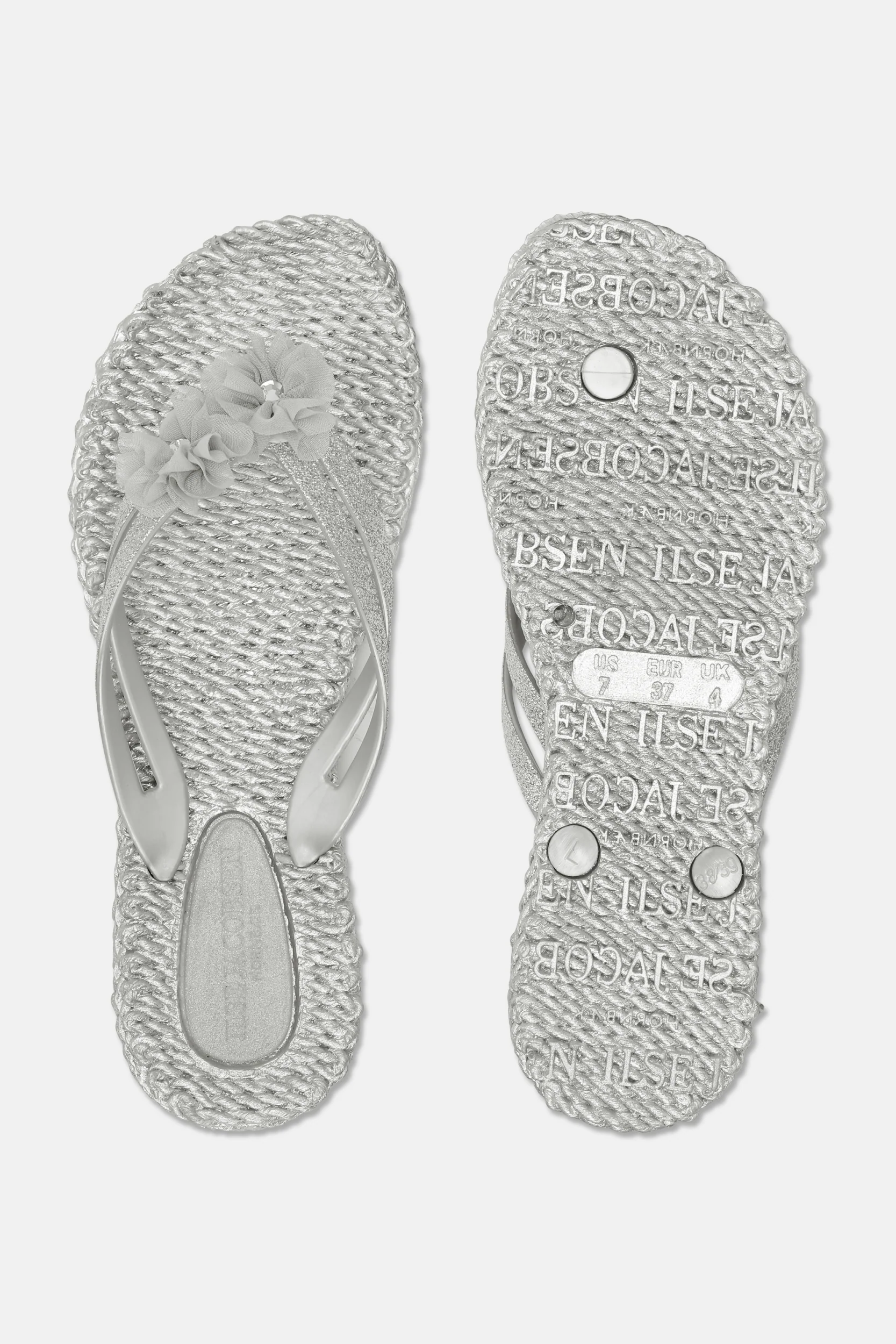 Slippers zilver Ilse Jacobsen