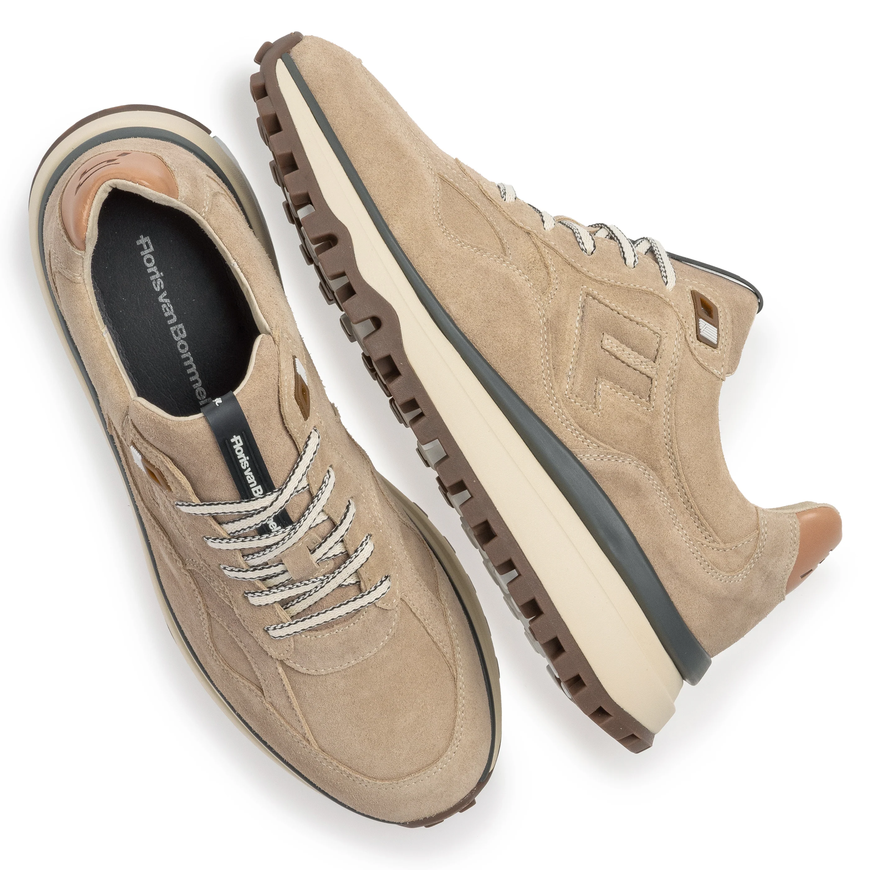Sneakers bruin Floris Van Bommel