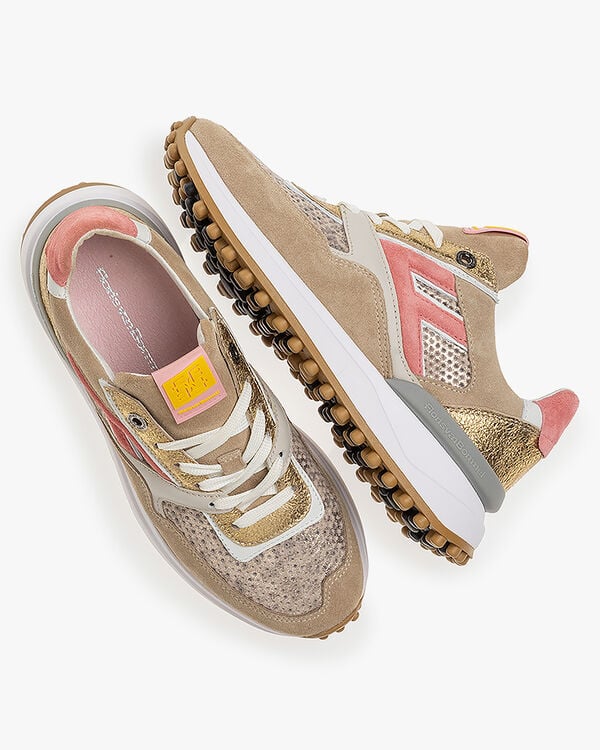 Sneakers goud Floris Van Bommel