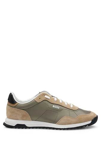 Sneakers groen Boss Men Black