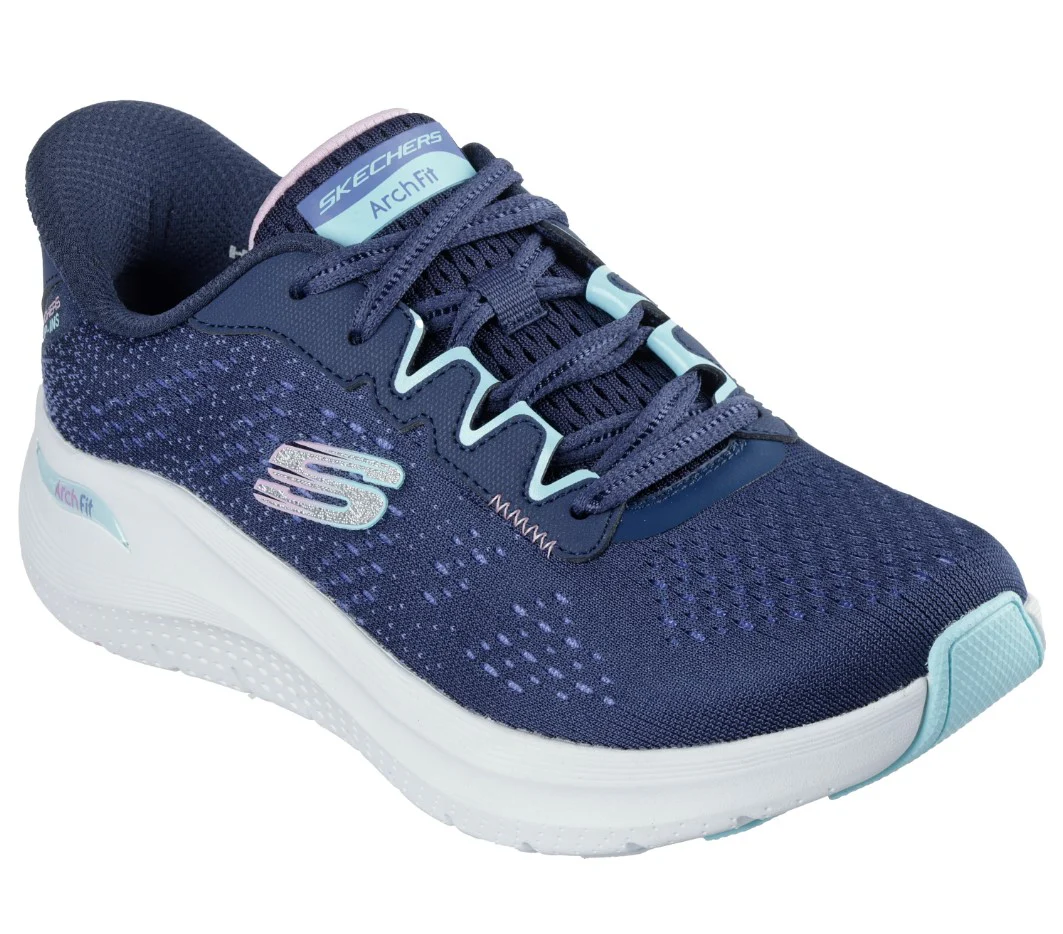 Sneakers navy Skechers - Image 5