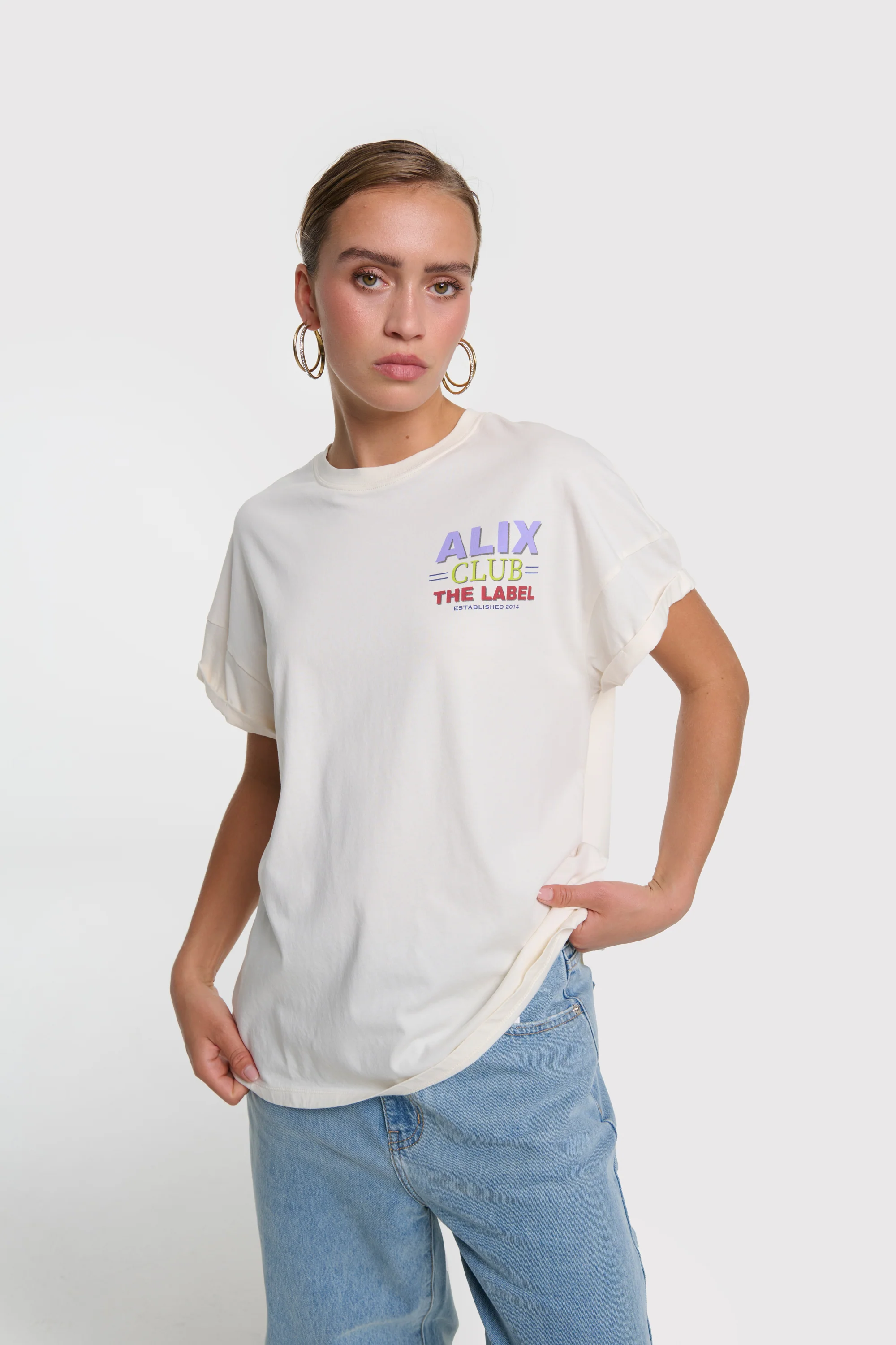T-shirts korte mouw beige ALIX The Label - Image 4