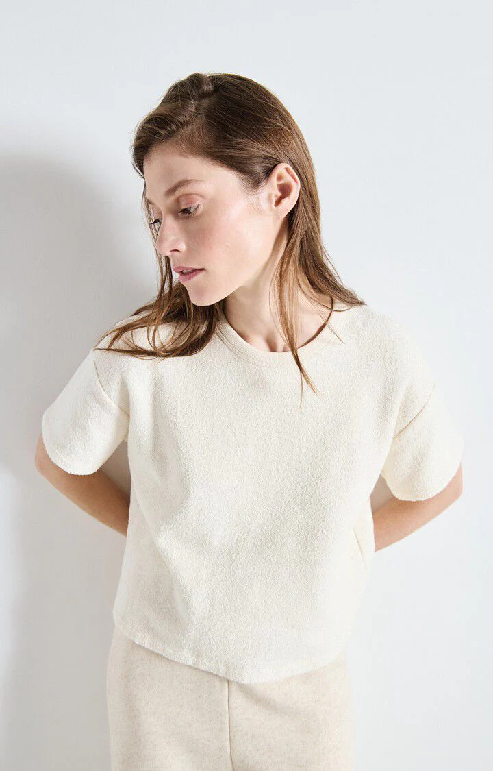 T-shirts korte mouw beige American Vintage