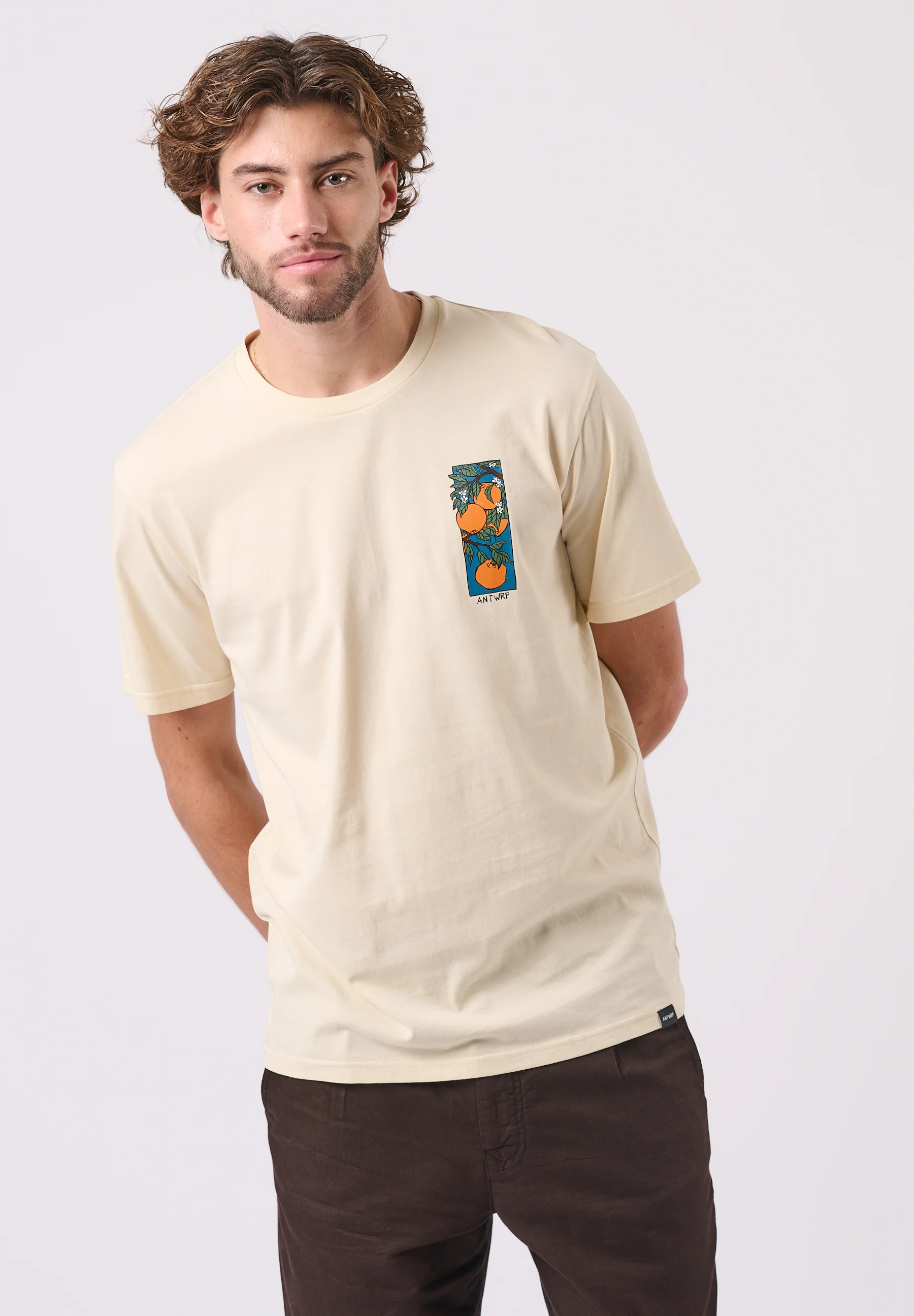 T-shirts korte mouw beige ANTWRP