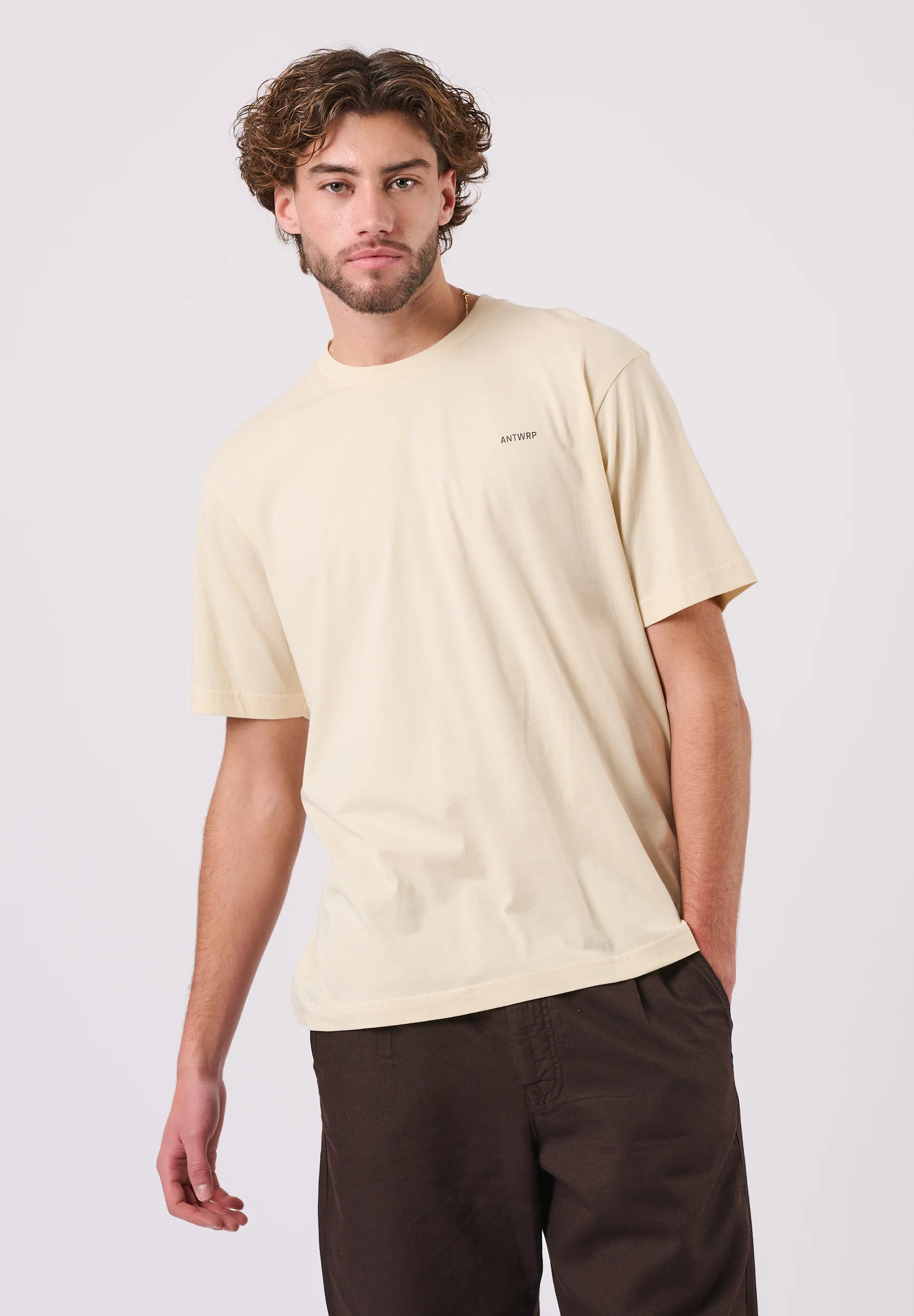 T-shirts korte mouw beige ANTWRP - Image 2