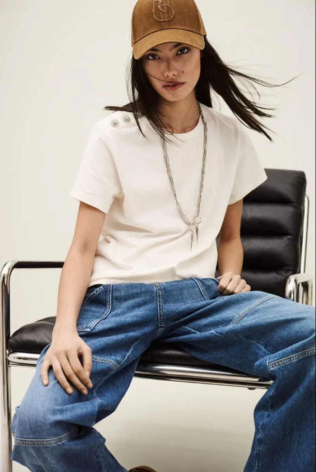 T-shirts korte mouw beige ba&sh