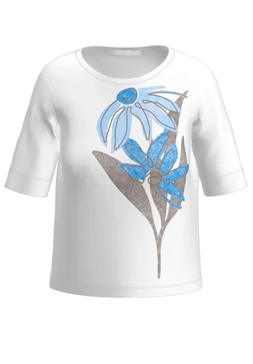 T-shirts korte mouw beige Bianca