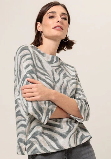 T-shirts lange mouw beige Bianca - Image 4