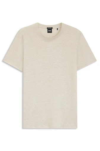 T-shirts korte mouw beige Boss Men Black