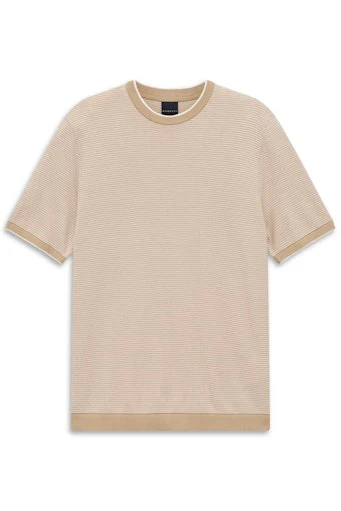 T-shirts korte mouw beige Bugatti