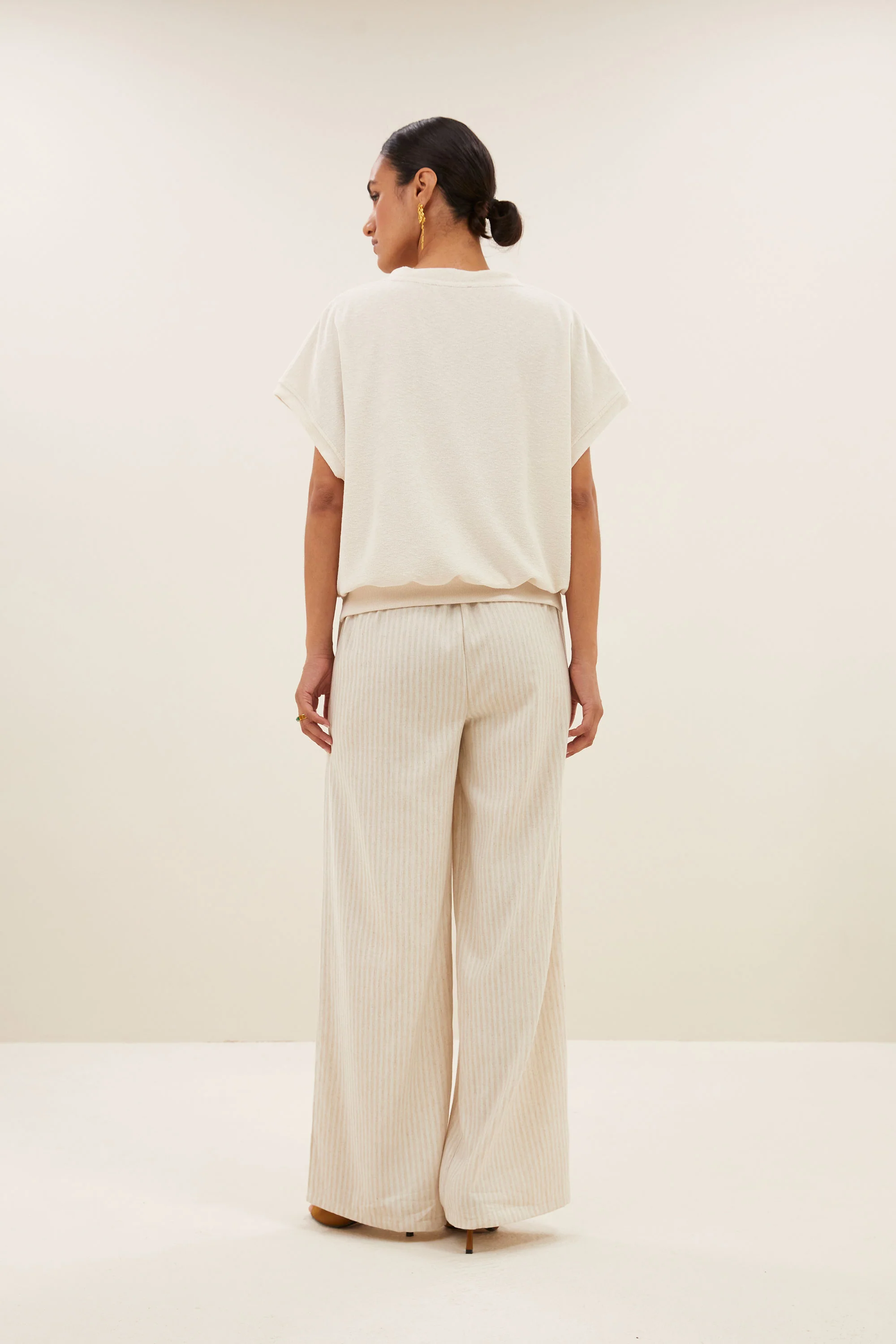 T-shirts korte mouw beige by-bar - Image 3