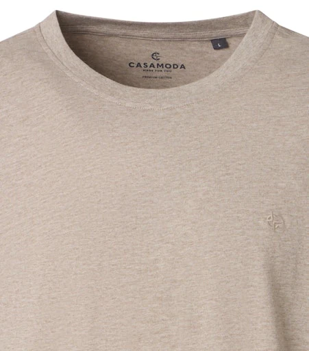 T-shirts korte mouw beige Casa Moda - Image 3