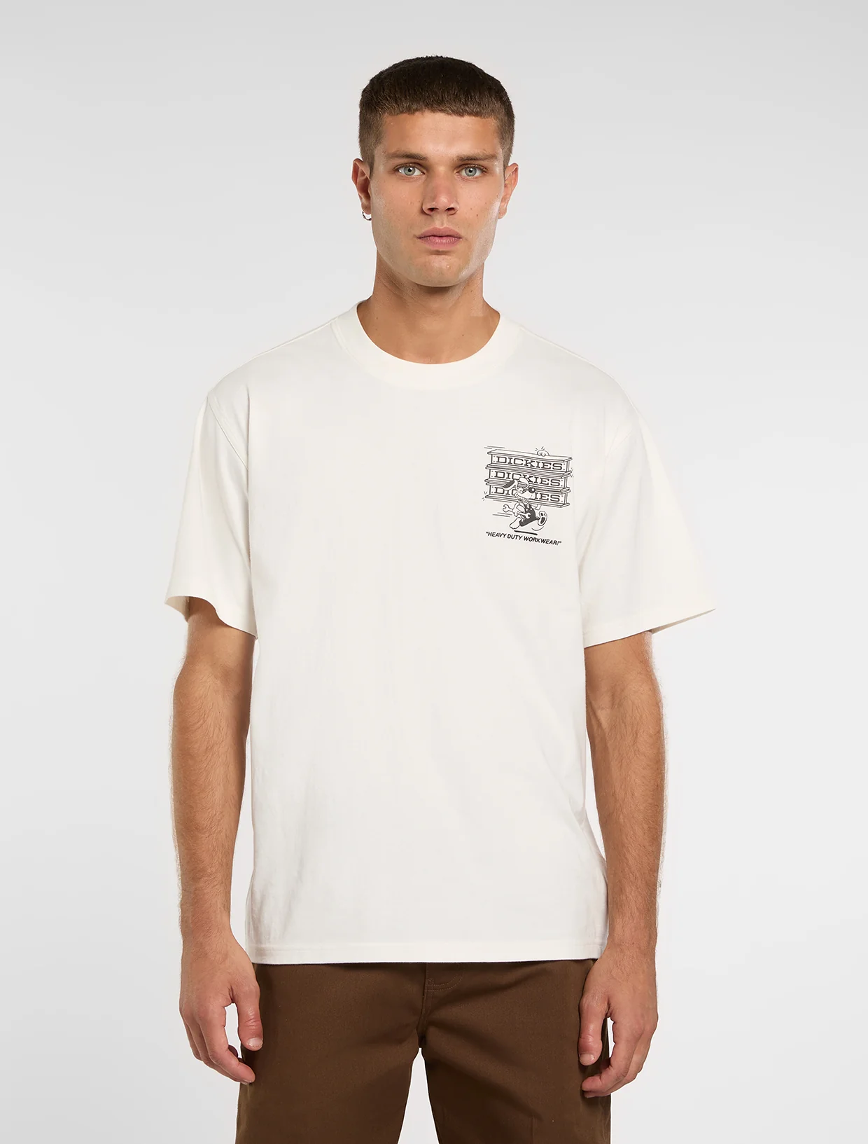 T-shirts korte mouw beige Dickies