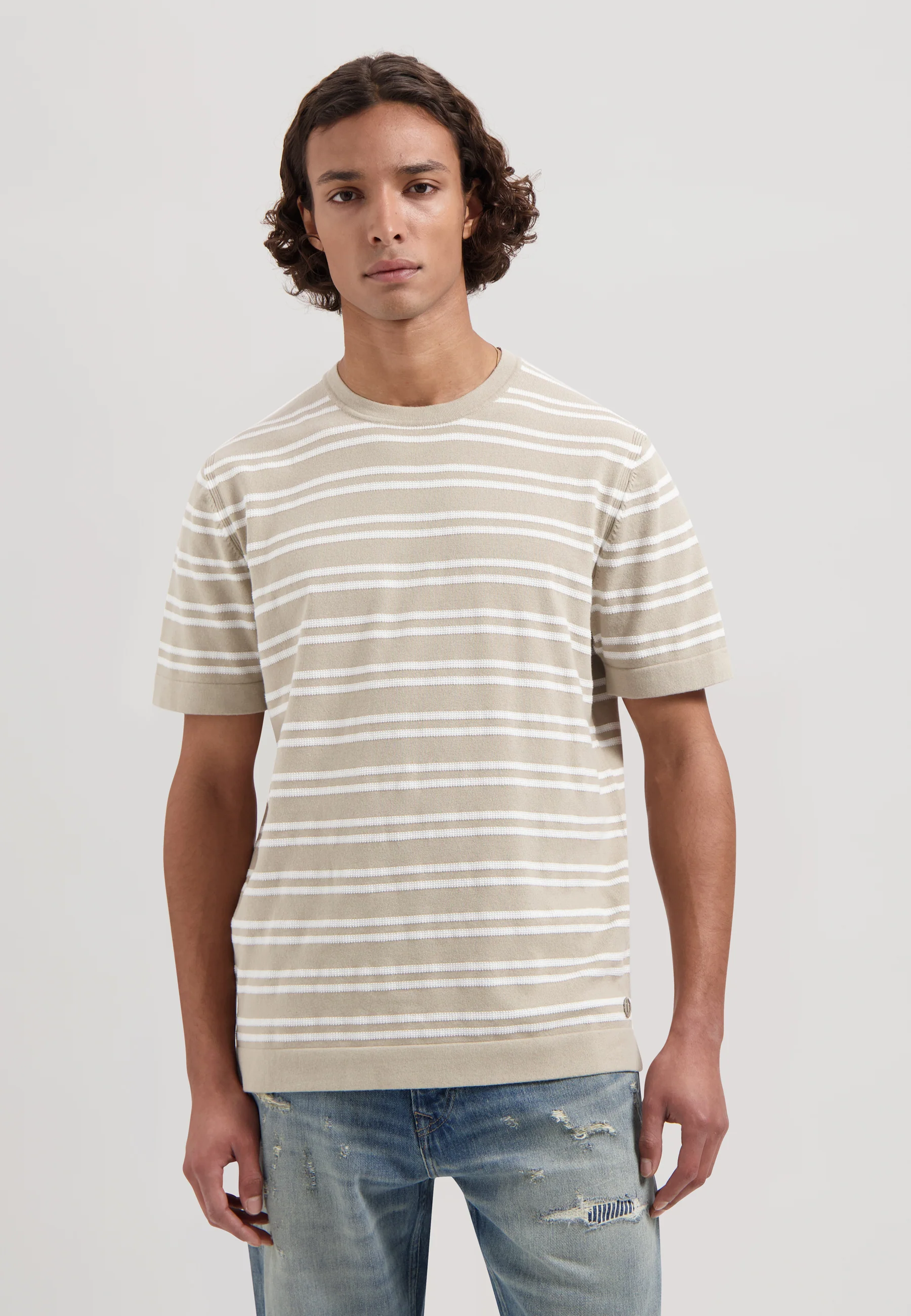 T-shirts korte mouw beige Dstrezzed