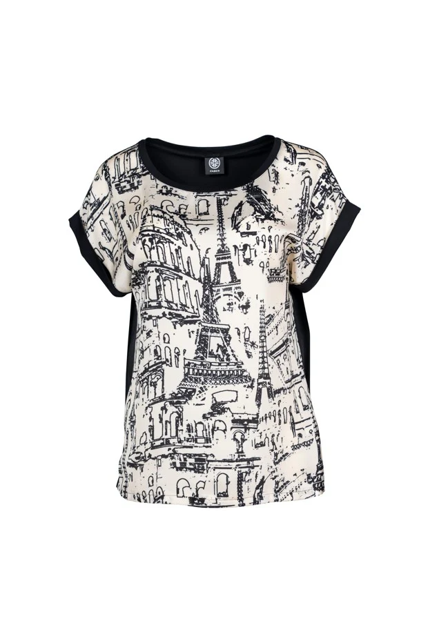 T-shirts korte mouw beige FABER