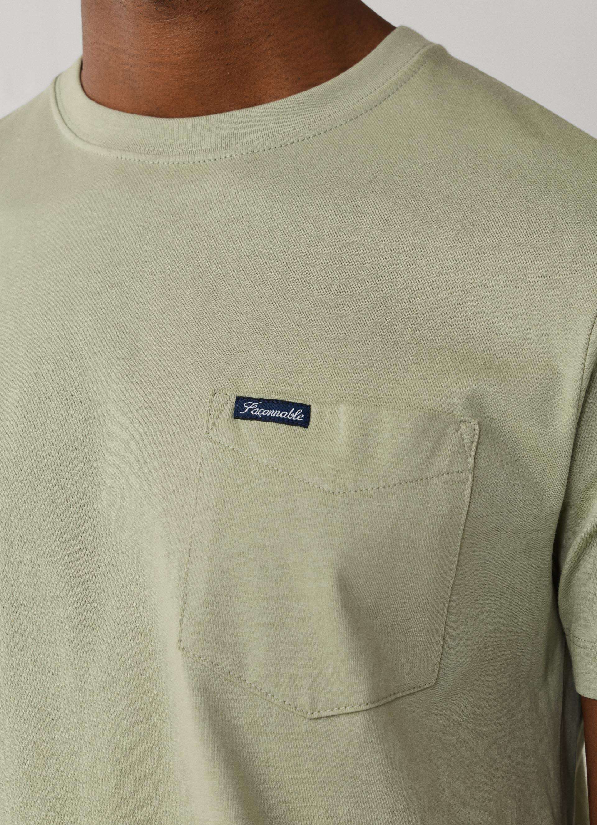 T-shirts korte mouw beige Façonnable - Image 4