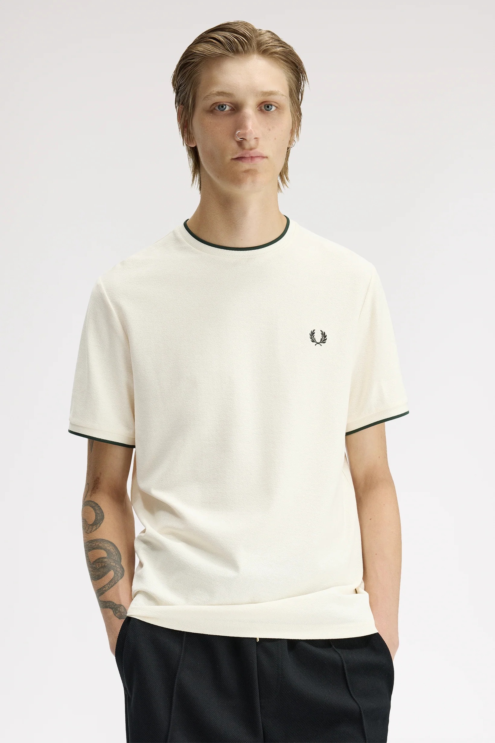 T-shirts korte mouw beige Fred Perry