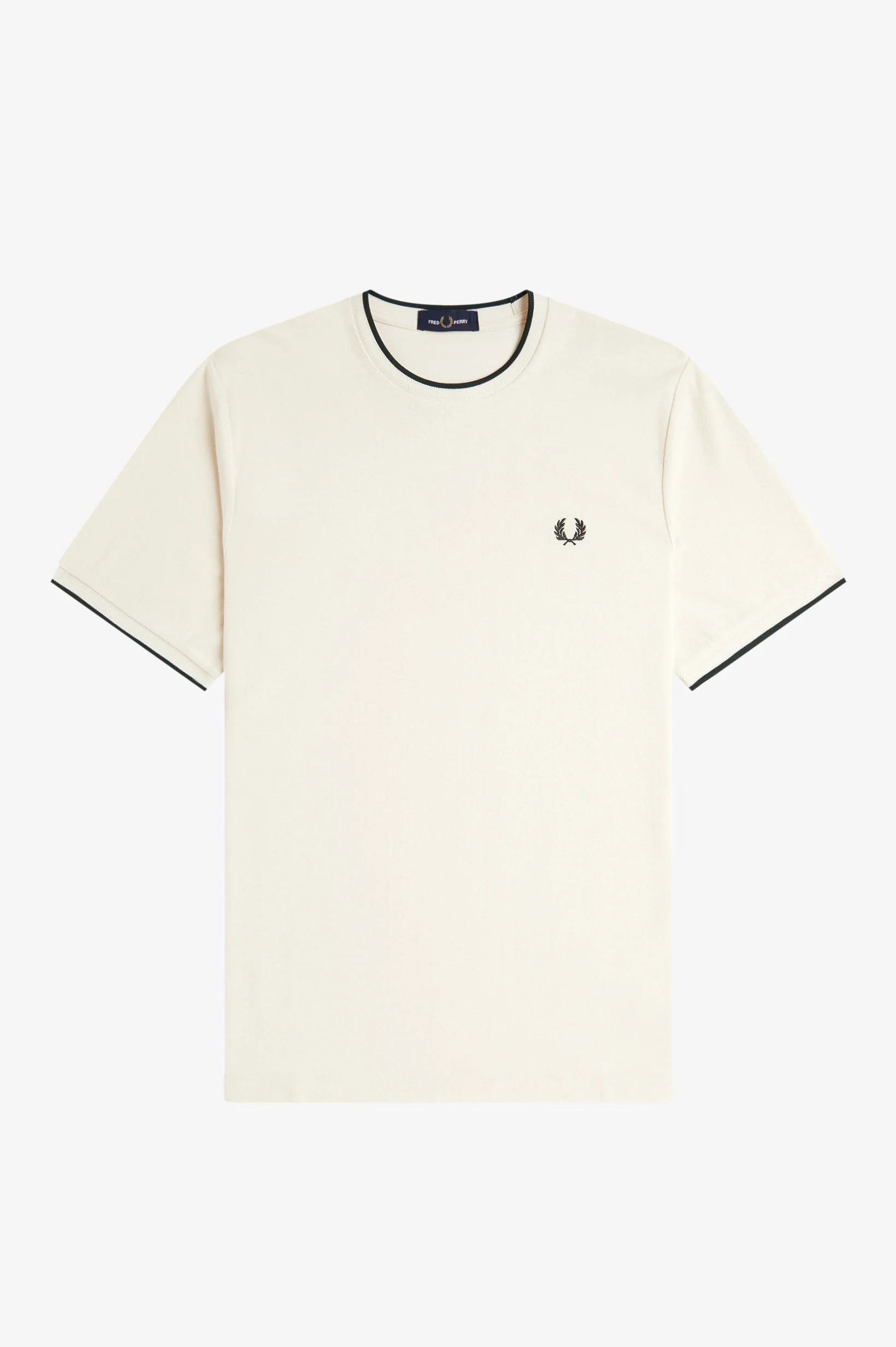 T-shirts korte mouw beige Fred Perry - Image 2