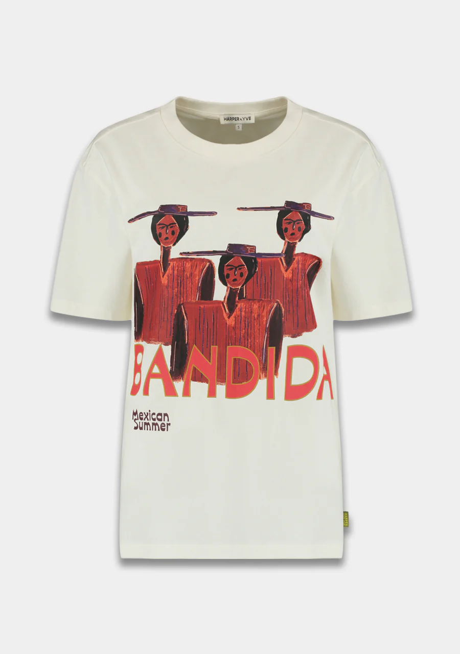 T-shirts korte mouw beige Harper & Yve - Image 2
