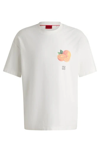 T-shirts korte mouw beige HUGO RED