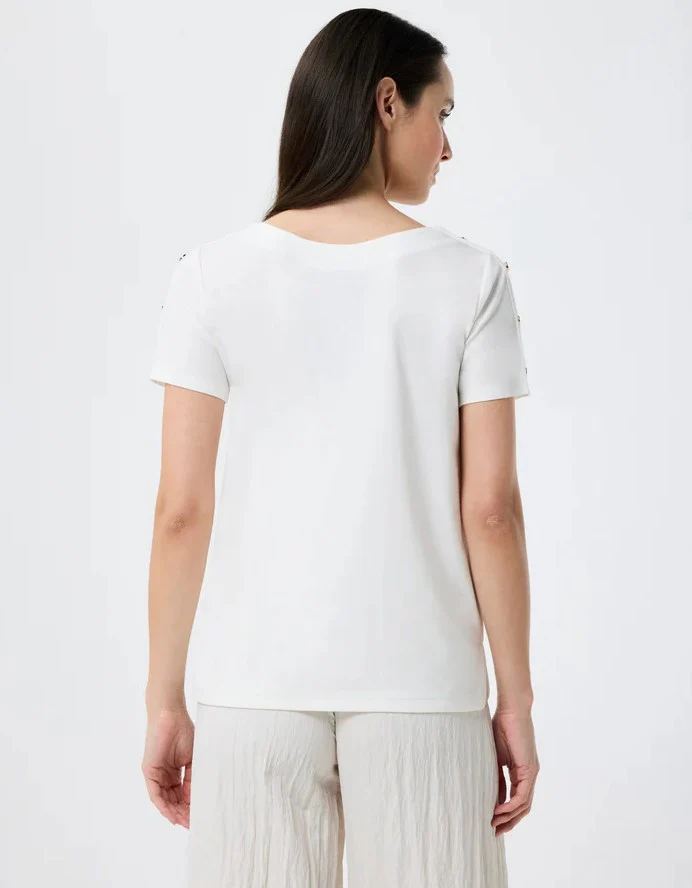 T-shirts korte mouw beige Léo & Ugo - Image 2