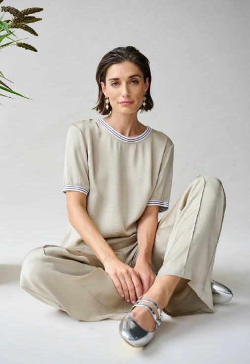 T-shirts korte mouw beige Margittes